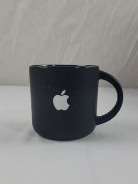 Apple Black Matte Logo Coffee Mug